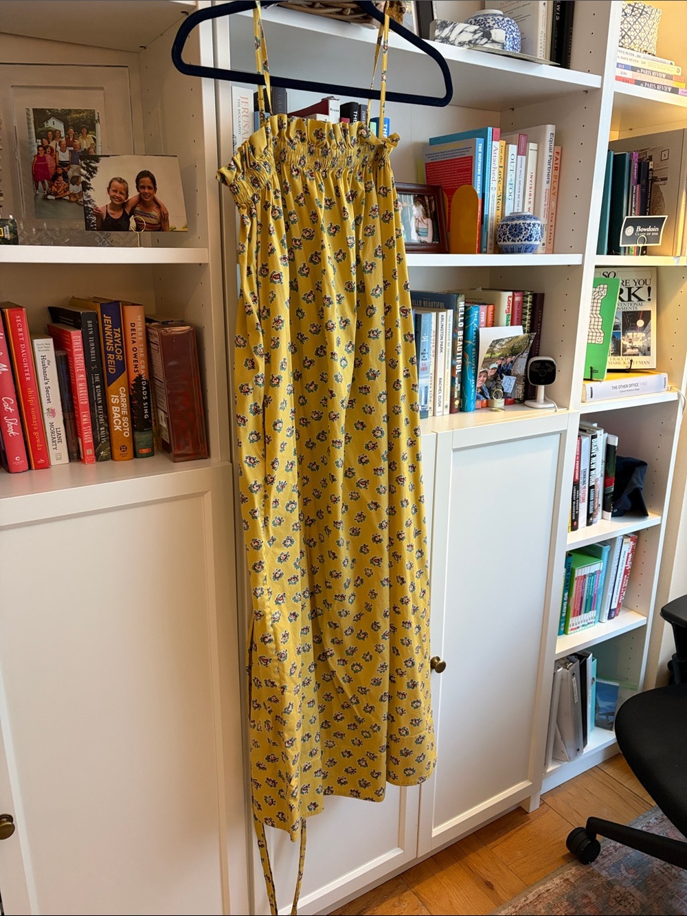 Tory Burch Mustard Yellow Floral Dress